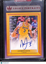 Load image into Gallery viewer, Anthony Davis 2021-22 Court Kings Legacy Portrait Signatures Ruby /49 #LP-ADV