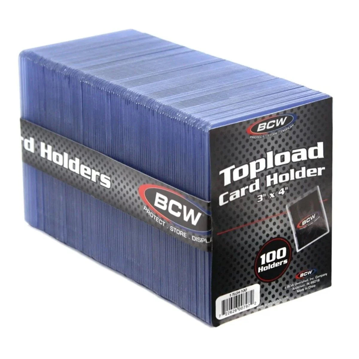 BCW: Topload Card Holder - Standard 100 CT. Pack