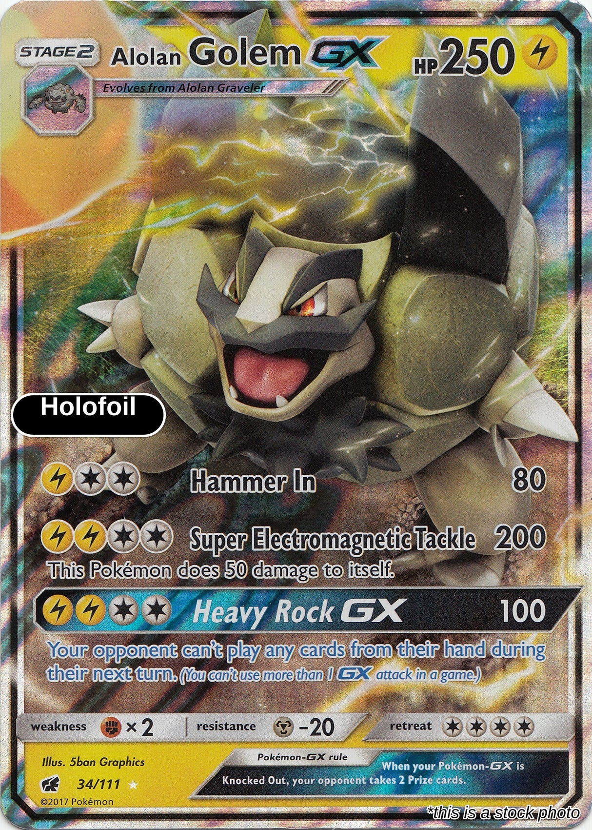 Alolan Golem GX