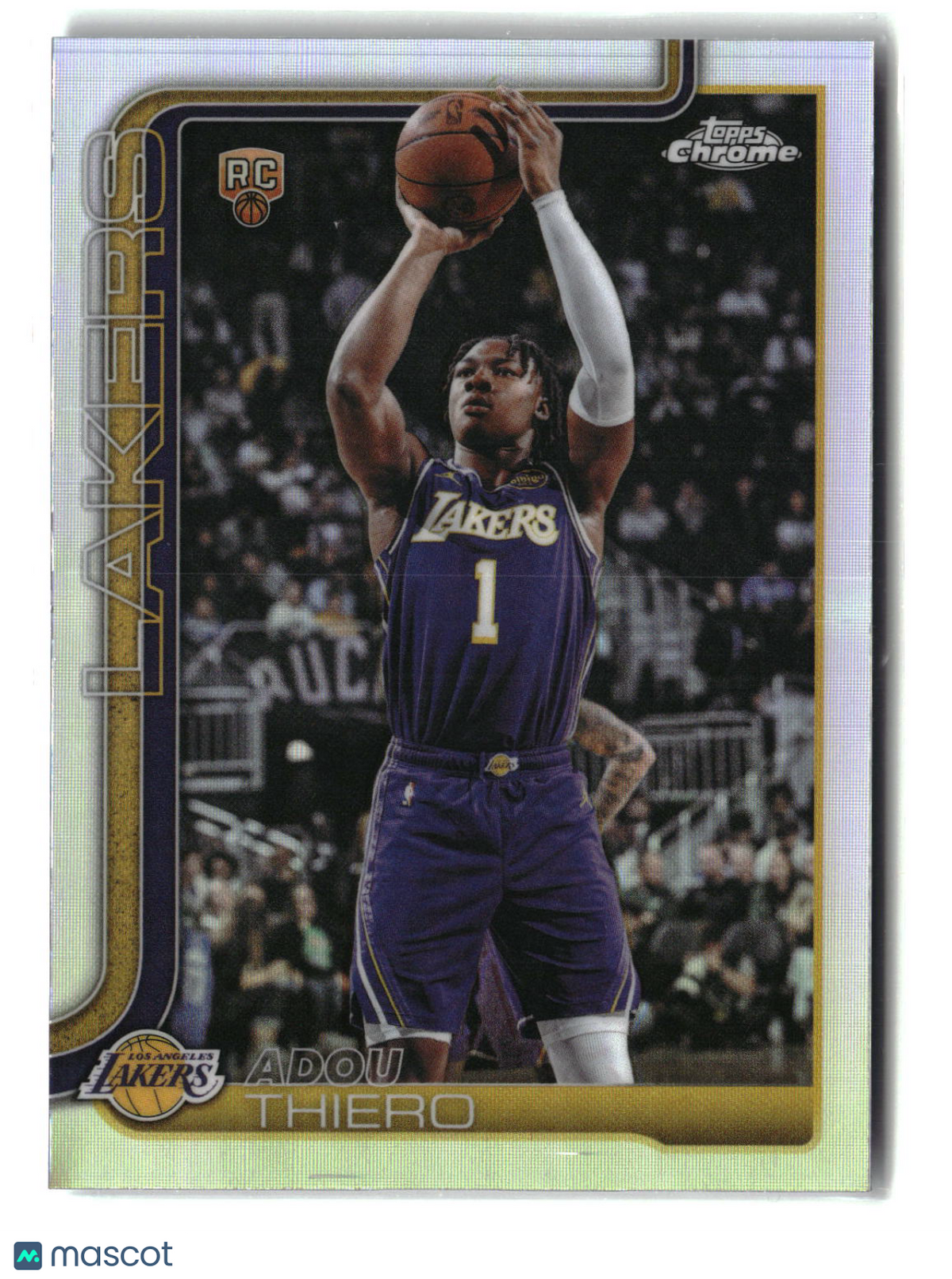 Adou Thiero 2025-26 Topps Chrome Update Refractor #186