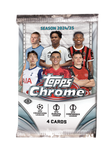Load image into Gallery viewer, 2024-25 Topps UEFA Club Competitions Chrome Soccer Hobby Box