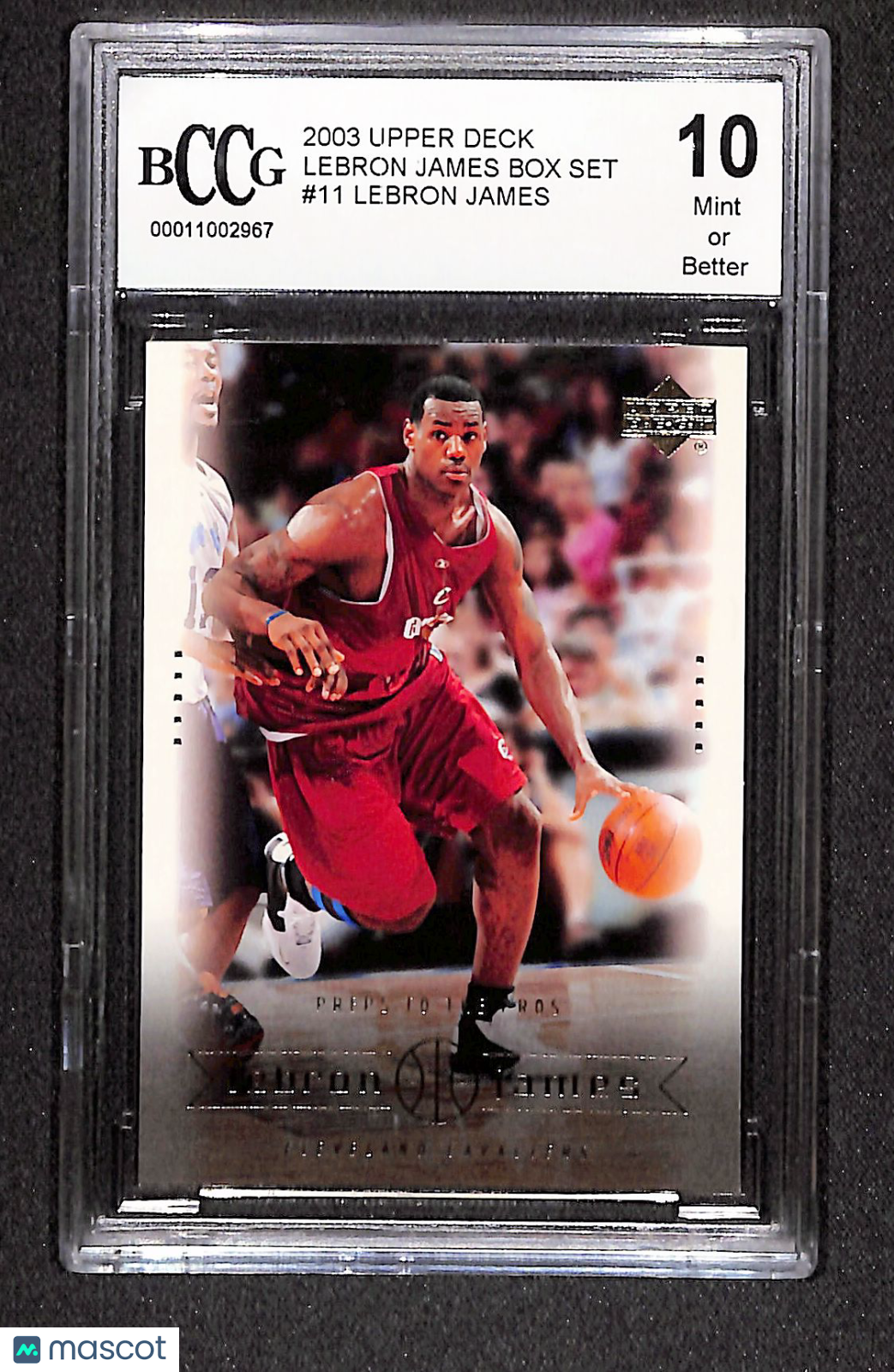 LeBron James 2003 Upper Deck LeBron James Box Set Preps to the Pros #11 BCCG 10