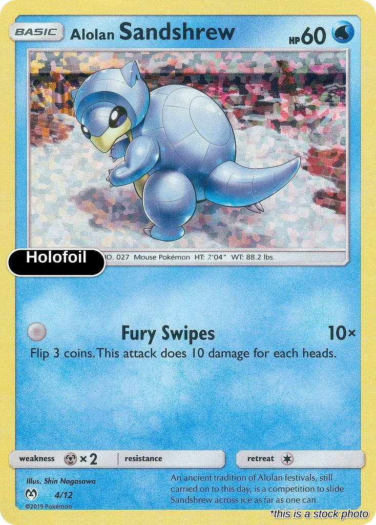 Alolan Sandshrew - 4/12