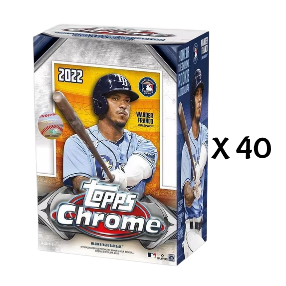 2022 Topps Chrome Baseball Blaster 40-Box Case
