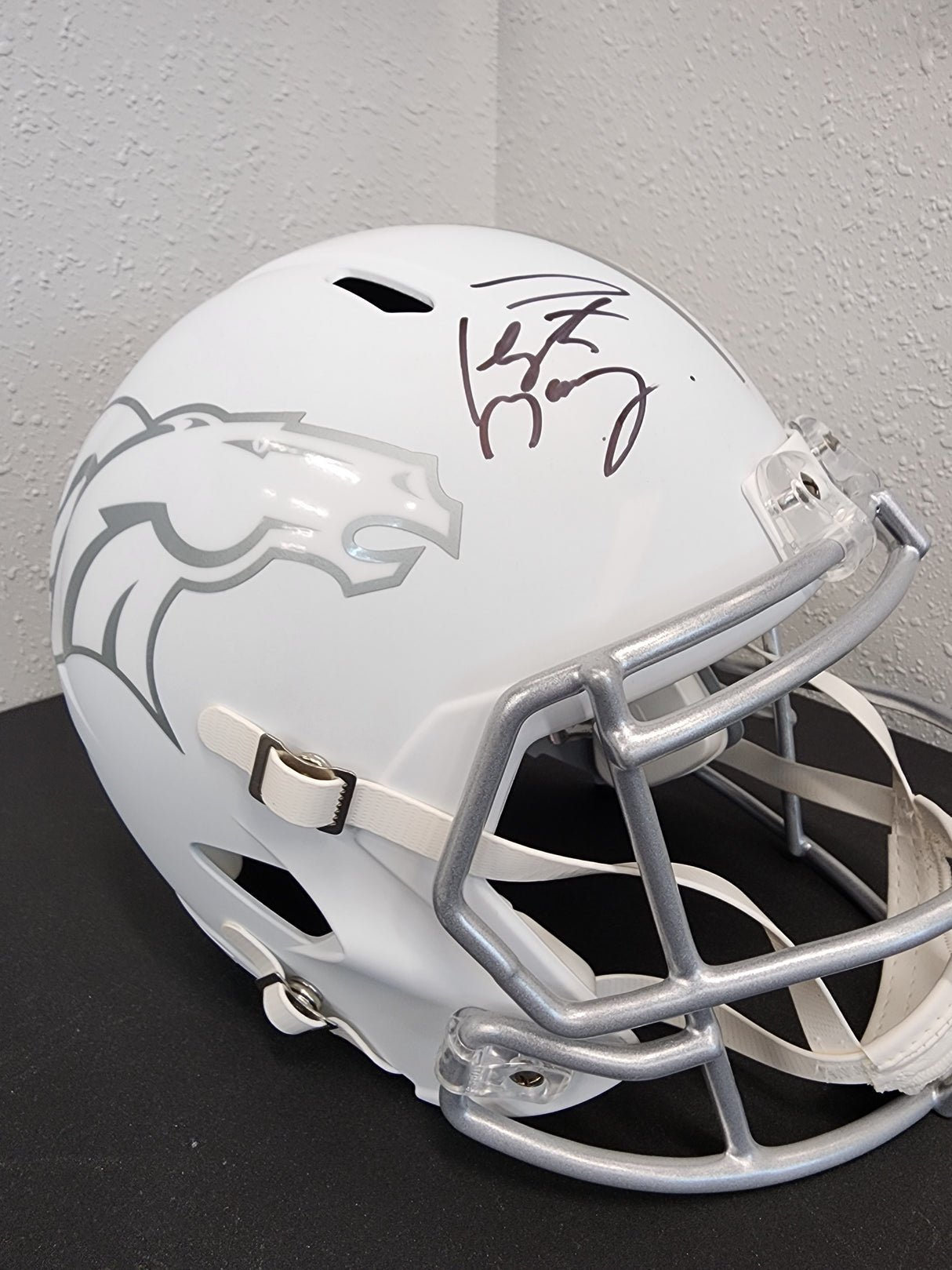 Peyton Manning Autographed Broncos Ice