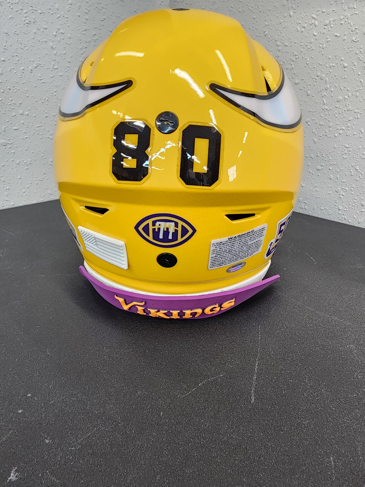 Cris Carter Autographed Vikings Hydro Speed Flex Authentic