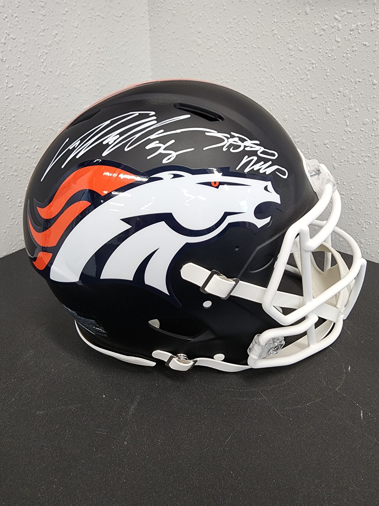 Von Miller Autographed MVP Broncos Matte Black Authentic