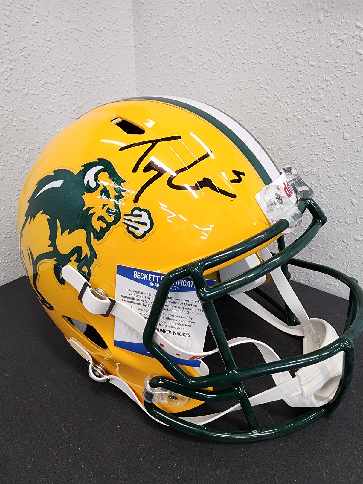 Trey Lance NDSU Autographed Speed Replica