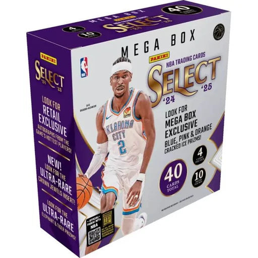 2024-25 Panini Select Basketball Mega Box(Cracked Ice)