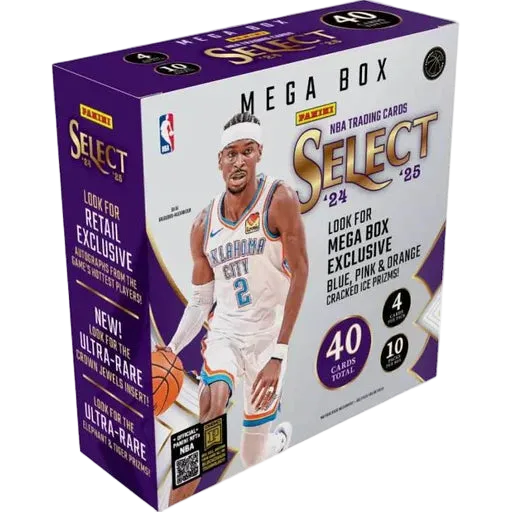 2024-25 Panini Select Basketball Mega Box(Cracked Ice)