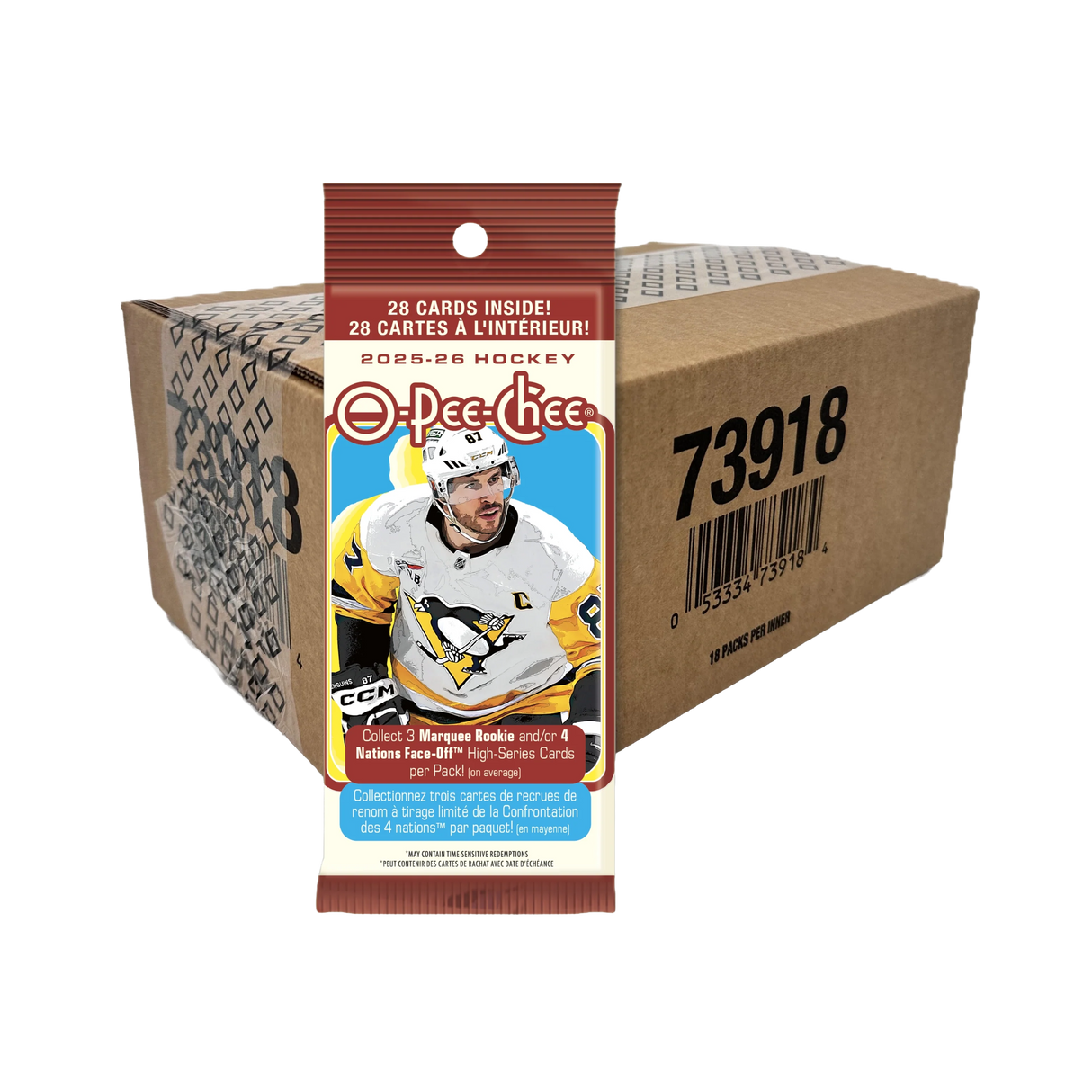 2025-26 Upper Deck O-Pee-Chee Hockey Fat Pack 18-Pack Box