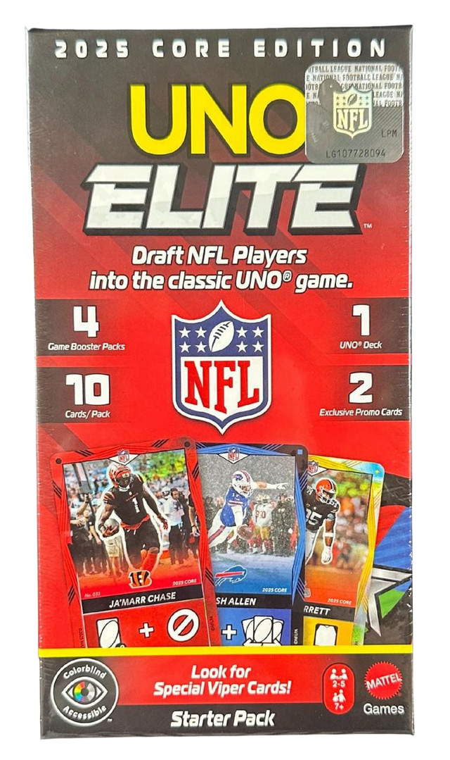 2025 UNO Elite Football Core Edition Starter Pack Box
