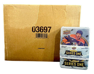 2025-26 Upper Deck Series 1 Hockey Tin 12-Tin Case
