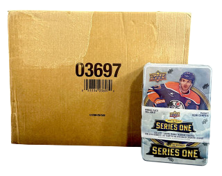 2025-26 Upper Deck Series 1 Hockey Tin 12-Tin Case