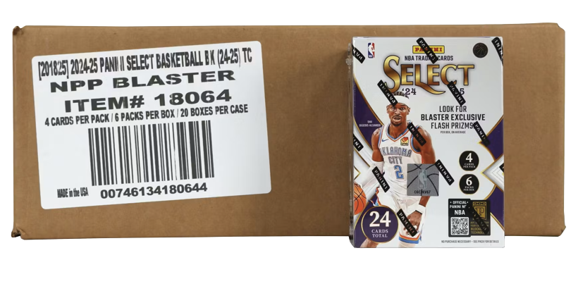 2024-25 Panini Select Basketball Blaster 20-Box Case(Flash Prizms)