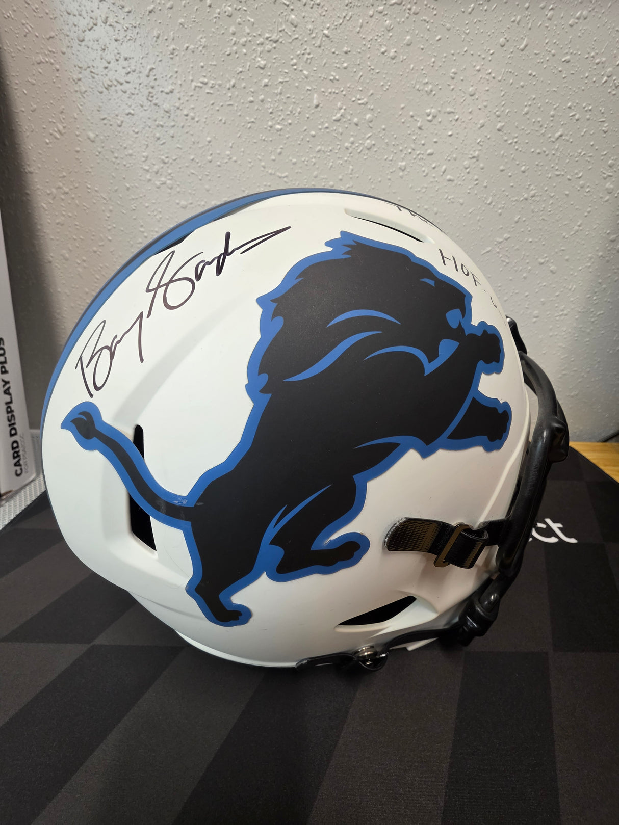 Barry Sanders Full Size Autographed Replica Helmet