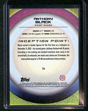 Load image into Gallery viewer, Anthony Black 2022-23 Bowman Inception University Aqua Foil /199 #36