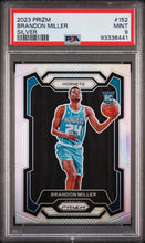 Load image into Gallery viewer, Brandon Miller 2023-24 Panini Prizm Prizms Silver #152 PSA 9