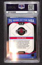 Load image into Gallery viewer, Jalen Green 2021-22 Panini Prizm 75 Years of the NBA (Donruss Optic) #46 PSA 10
