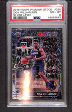 Load image into Gallery viewer, Zion Williamson 2019 Panini Hoops Premium Stock Silver Laser #258 PSA 8