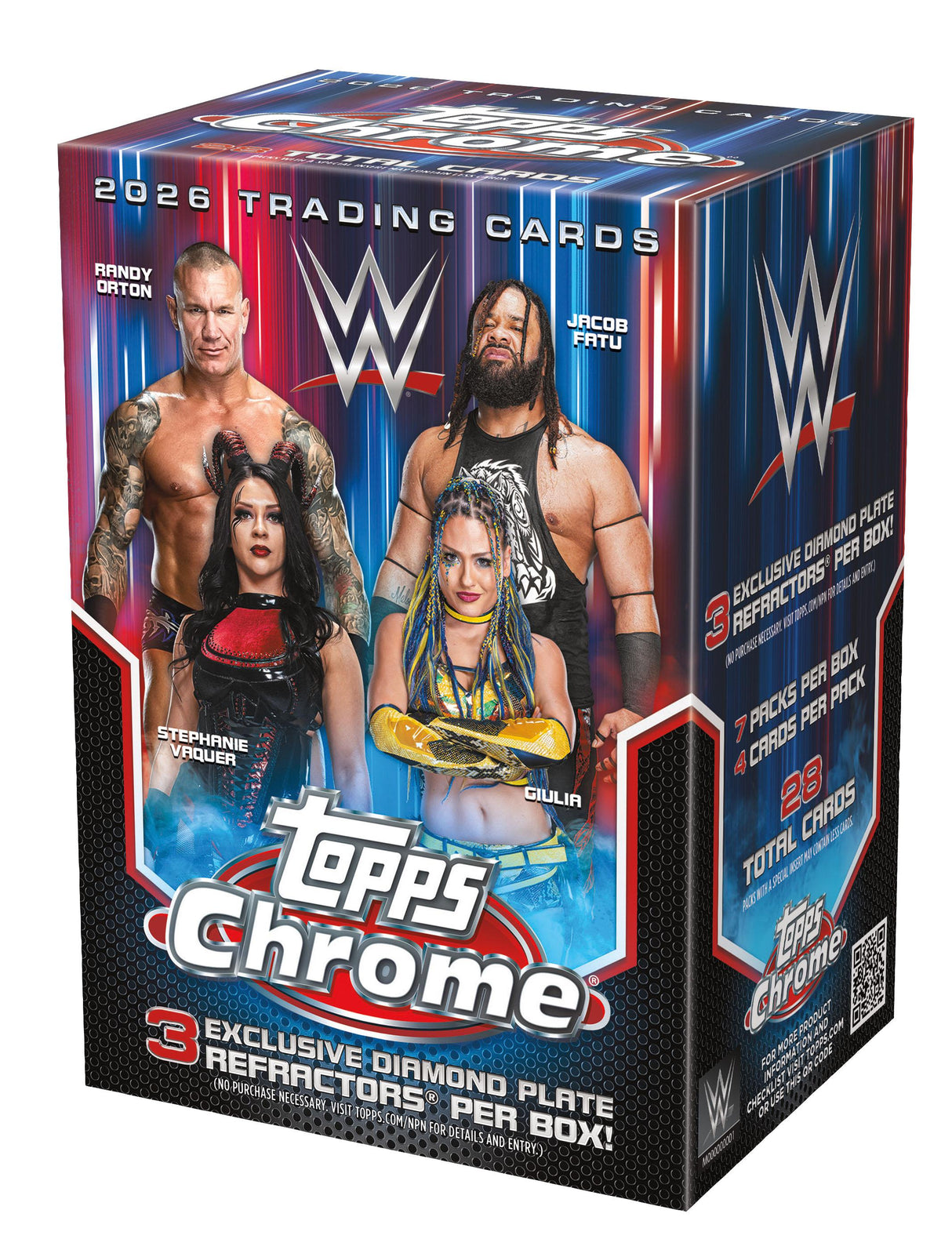 2026 Topps Chrome WWE Blaster Box