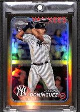 Load image into Gallery viewer, Jasson Domínguez 2024 Topps Chrome Lids x Mitchell & Ness Gold Refractors #44 #/50