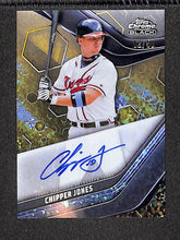 Load image into Gallery viewer, Chipper Jones 2023 Topps Chrome Black Autographs Gold Refractor #CBA-CJ #/50