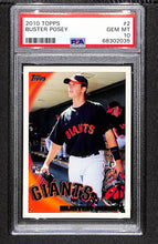 Load image into Gallery viewer, Buster Posey 2010 Topps #2 PSA 10