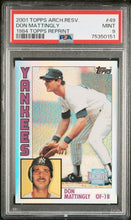 Load image into Gallery viewer, Don Mattingly 2001 Topps Archives Reserve #49 PSA 9
