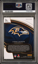 Load image into Gallery viewer, Lamar Jackson 2018 Panini Select Silver Prizm #205 PSA 10