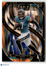Load image into Gallery viewer, Brian Thomas Jr. 2024 Panini Select Black & Orange Prizm Shock #143
