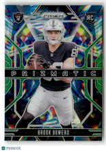 Load image into Gallery viewer, Brock Bowers 2024 Panini Prizm Prizmatic Green Prizm #20