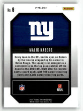 Load image into Gallery viewer, Malik Nabers 2024 Panini Prizm Emergent Green Prizm #6