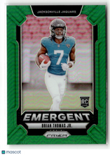 Load image into Gallery viewer, Brian Thomas Jr. 2024 Panini Prizm Emergent Green Prizm #12