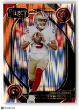 Load image into Gallery viewer, Joshua Dobbs 2024 Panini Select Black & Orange Prizm Shock #273