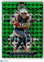 Load image into Gallery viewer, Rhamondre Stevenson 2024 Panini Mosaic Mosaic Green #149