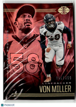 Load image into Gallery viewer, Von Miller 2020 Panini Illusions Trophy Collection Pink #100 #/399