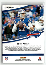 Load image into Gallery viewer, Josh Allen 2019 Donruss Dominators #DOM-29