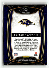 Load image into Gallery viewer, Lamar Jackson 2020 Panini Select #203
