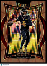 Load image into Gallery viewer, Jayden Daniels 2024 Panini Select Copper Shock Prizm #26 /299