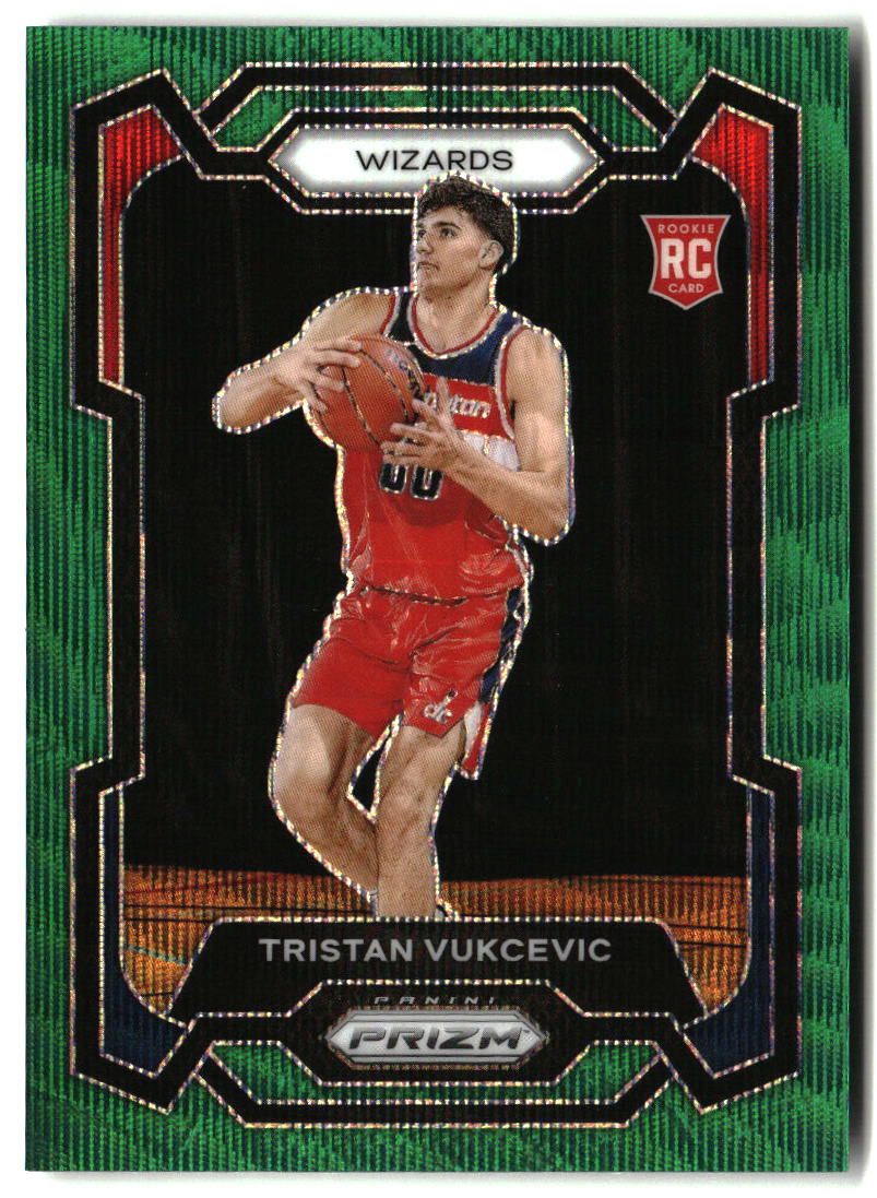 Tristan Vukcevic 2023-24 Panini Prizm Prizms Green Wave #126