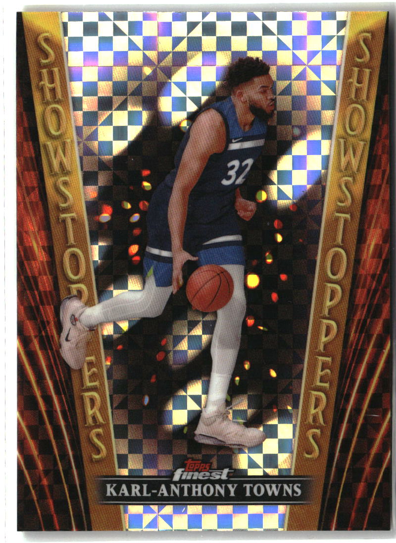 Karl-Anthony Towns 2023-24 Finest Showstoppers Checkerboard Refractors #SS-8