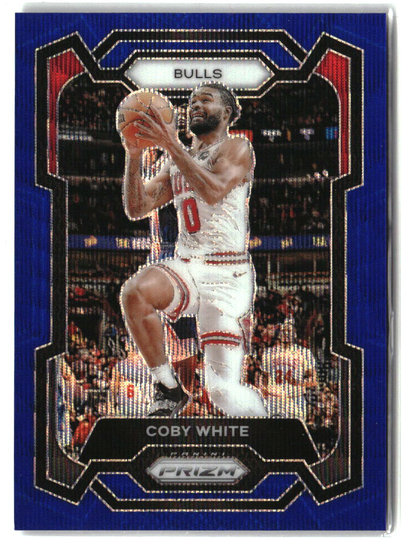 Coby White 2023-24 Panini Prizm Prizms Blue Wave #239