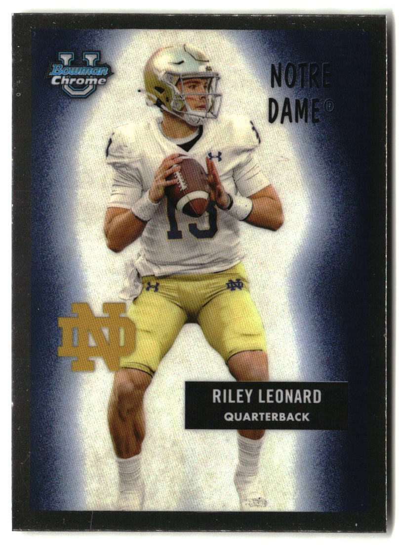 Riley Leonard 2024 Bowman University Chrome 1955 Bowman Football #55B-30