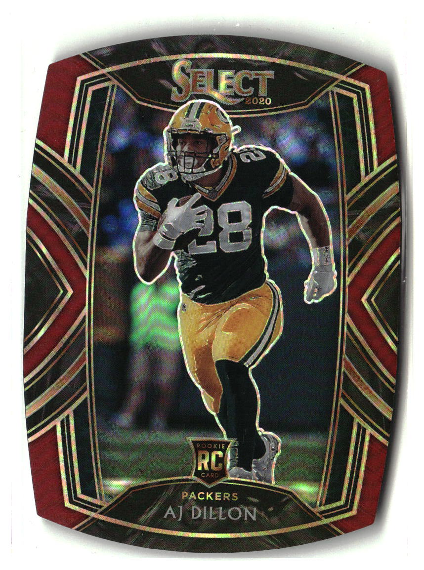 AJ Dillon 2020 Panini Select Maroon Prizm Die Cut #265