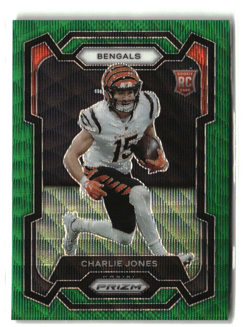 Charlie Jones 2023 Panini Prizm Green Wave #317