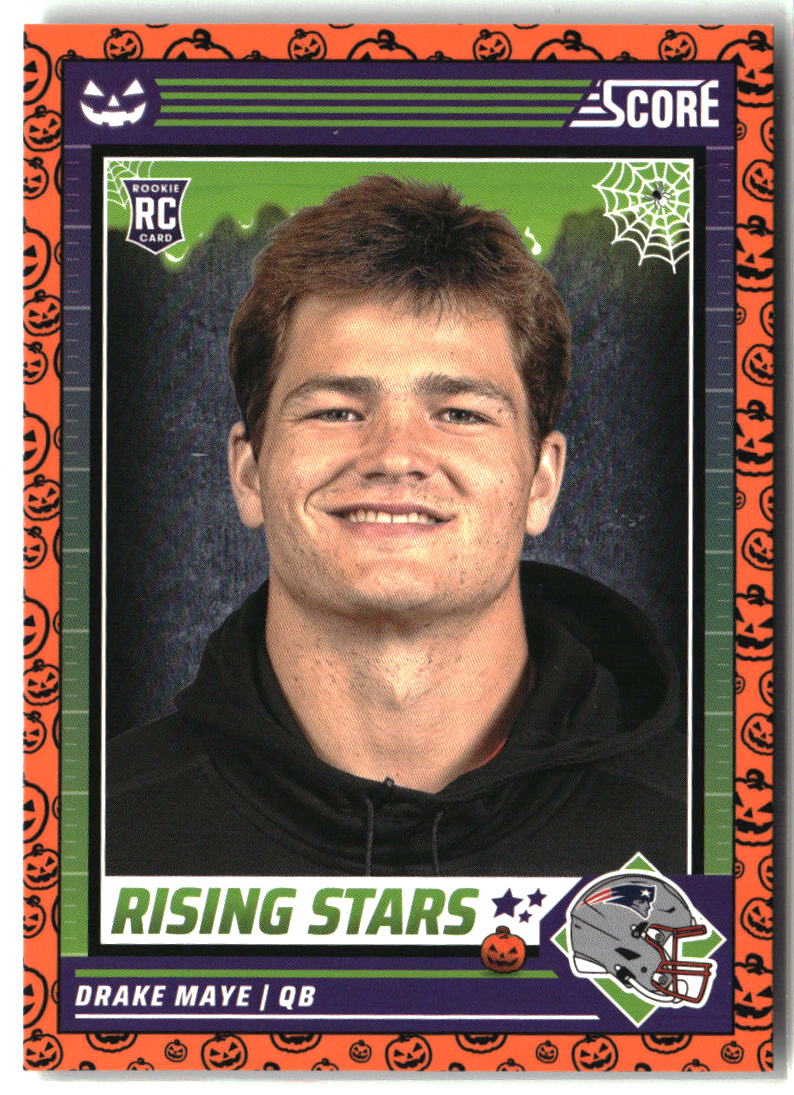 Drake Maye 2024 Score-A-Treat Rising Stars Orange Pumpkin #17