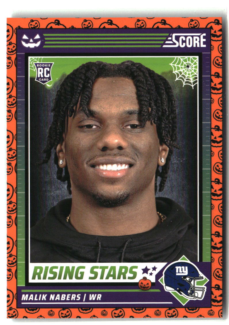 Malik Nabers 2024 Score-A-Treat Rising Stars Orange Pumpkin #37
