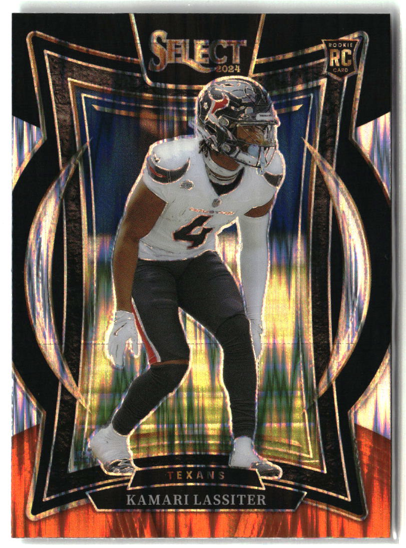 Kamari Lassiter 2024 Panini Select Black & Orange Prizm Shock #77