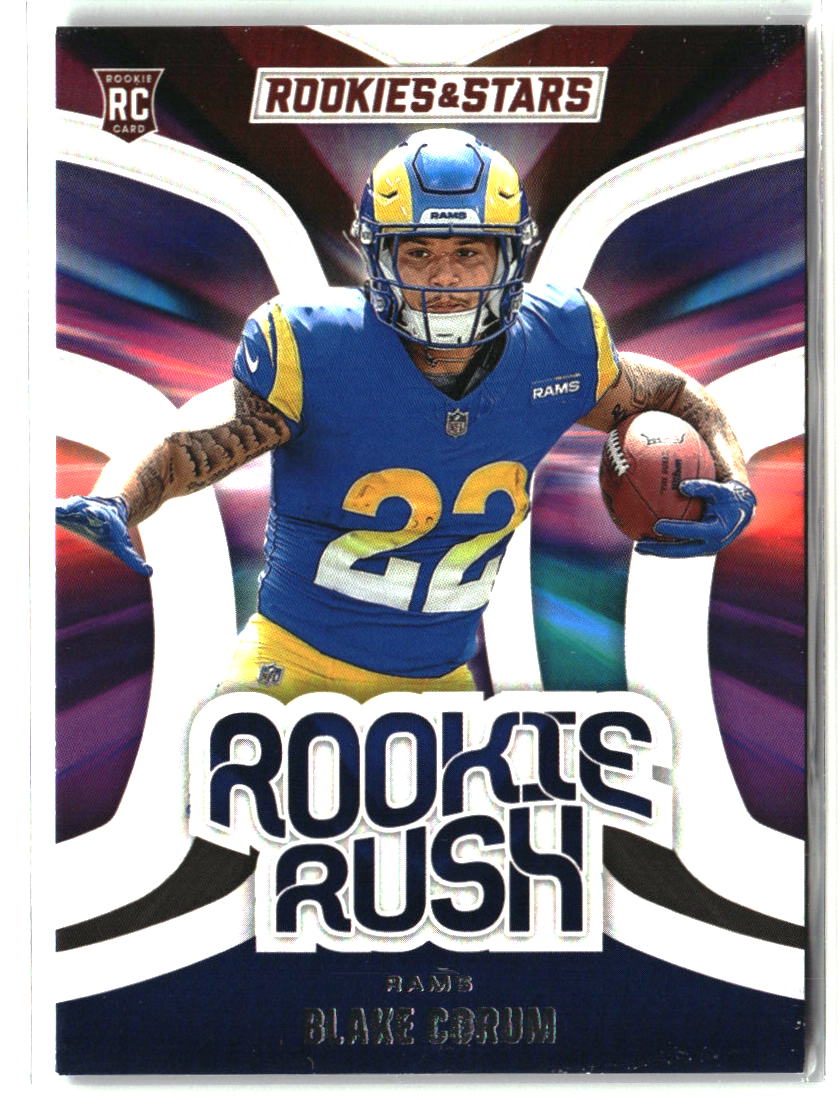 Blake Corum 2024 Panini Rookies & Stars Rookie Rush #RR-BCM